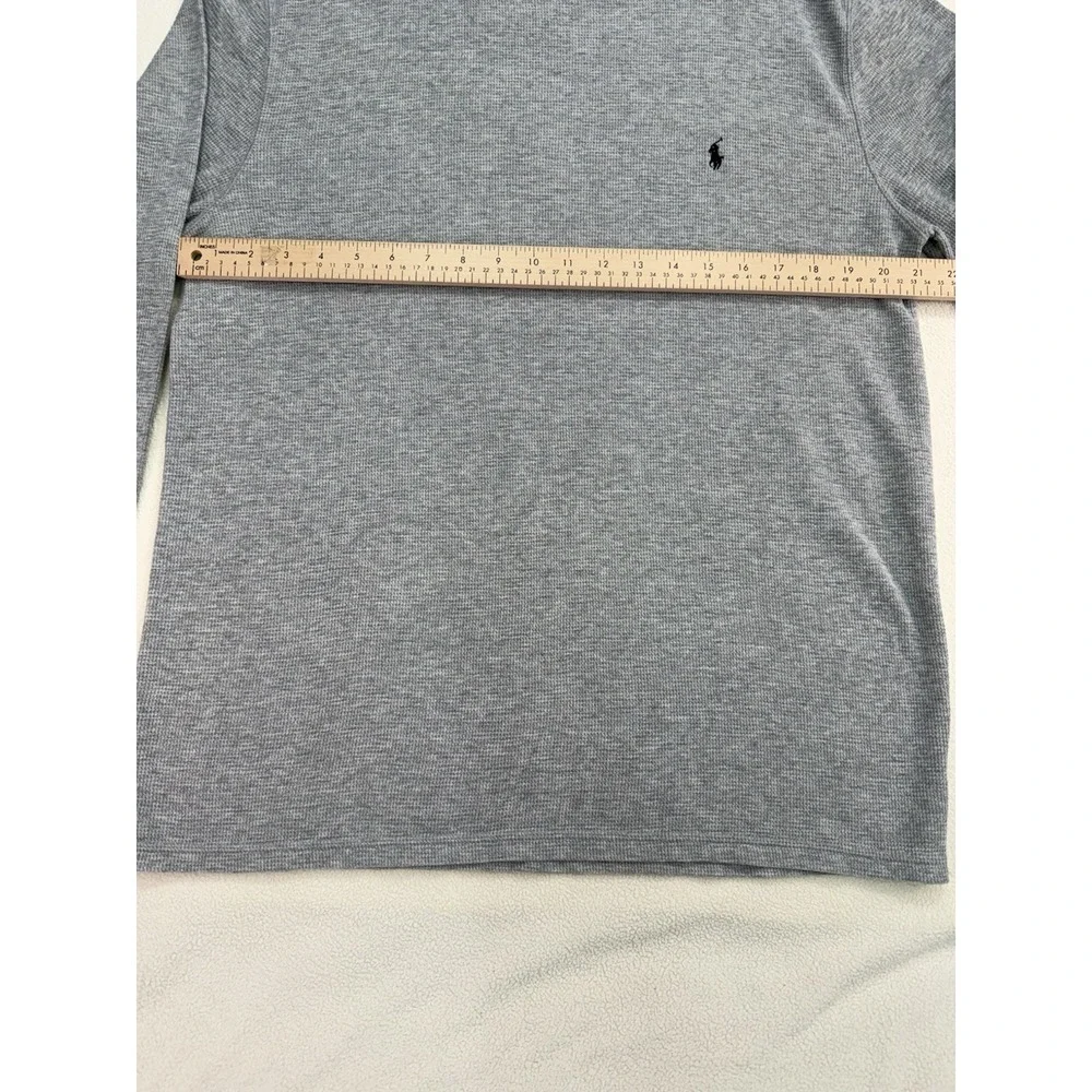 Polo Ralph Lauren Men's 2 Piece Sleepwear Set XL Black Pants w/ Gray Waffle Top